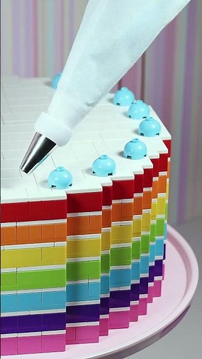 Rainbow Cake - Stop Motion Cooking 🎂🌈