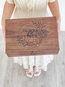 Custom Memory Keepsake Wooden Love Box With Personalization - Valentines Wedding Letter Post Card Box, Couple Gift for Him, Her, Boyfriend - Etsy