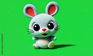 3d easter bunny