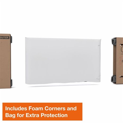 The Home Depot Small Heavy Duty Adjustable TV and Picture Moving, Shipping, Packing Box HDMEDTVBOX