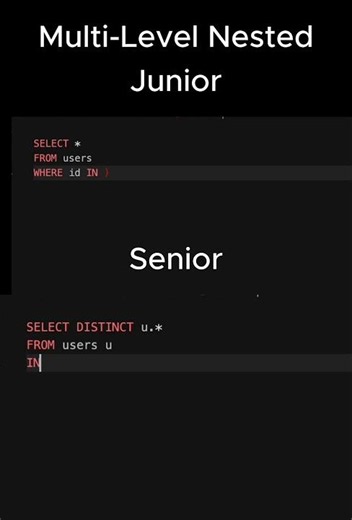 Only Senior Developers Understand This SQL query. 😳