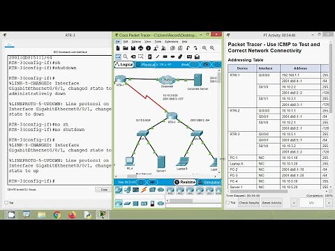 13.3.1 Packet Tracer - Use ICMP to Test and Correct Network Connectivity