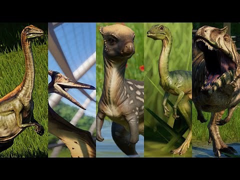 ALL 68 DINOSAURS IN JURASSIC WORLD EVOLUTION - Jurassic World Evolution (Images)