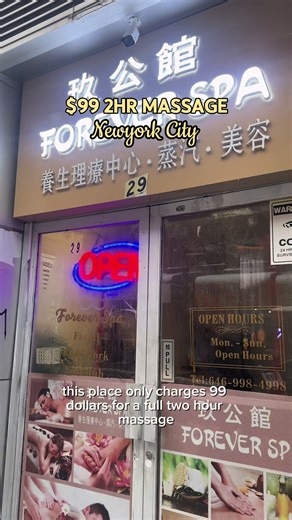 📍Forever Spa, Chinatown NY $99 for a FULL 2-HOUR reset in Chinatown?! Say less 😮‍💨✨ This spot lets you mix & match 2–3 services for just $99, which is honestly unreal for NYC. I did a deep tissue body massage foot massage, and every knot was worked out with real pressure, hot stones, warm oil, and deep stretching. I knocked out instantly. ✨ NEW PROMO ALERT: Lymphatic Detox Facial Lifting Combo — $99 Start with a 60-minute facial designed to boost circulation, enhance glow, and support firmer,