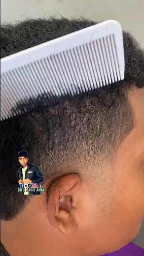 Cara potong rambut menggunakan gunting penipis #barbershop #haircut #pangkasrambut #fade #shorts