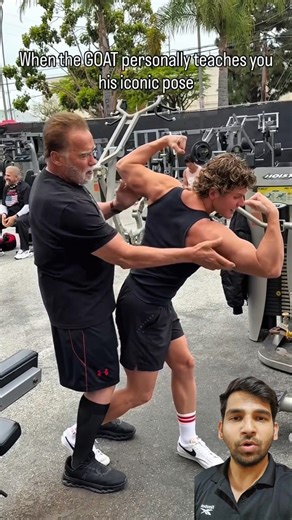 Is Arnold Such A Lovely Person | Arnold Schwarzenegger Tought His Favorite Pose To This Random Boy