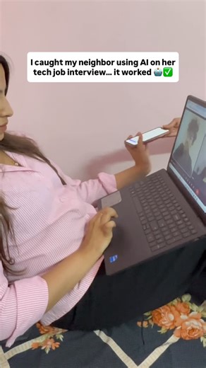 Interview Sidekick | Real-time Interview Assistance on Instagram: "I caught my neighbor using AI during her job interview… and it actually worked 😳🤖💼 All in front of the recruiter. Whether you’re applying for remote roles or competitive tech jobs in 2025, this is the ultimate interview cheat code. ✅ Real-time AI answers ✅ Ai mock interviews ✅ Preps you for FAANG, data, and tech roles all in one place. I thought she was joking… until she got the offer 📝📈 If you’re still struggling with inter