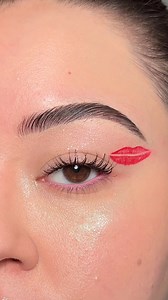 @olivia__makeup is always going to eat up a graphic eye look. 💋🙌 Recreate this kiss eyeliner with our BFF Liquid Liner in Try Me Crème Gel Liner in Amethyst Hour. ✨ Add these essentials to cart and explore Valentine's Day-approved faves on our Love Shop on colourpop.com! 🛍️💖 | ColourPop