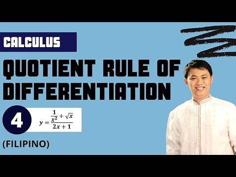 Solved # 4: Quotient Rule of Differentiation - Basic/Differential Calculus