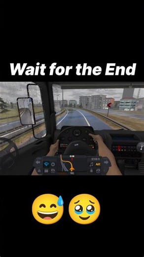 Rain Drive in Truck Simulator Ultimate! 🌧️🚛 #Shorts #trucksimulatorultimate#viral