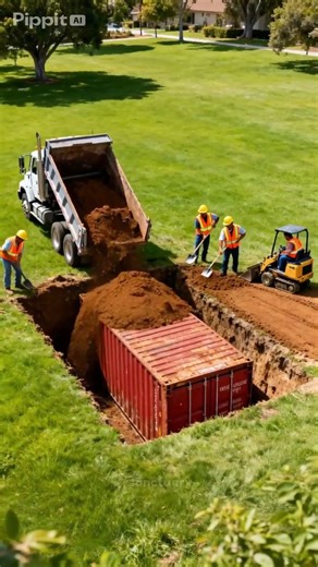 Modern Underground Bunker from Shipping Container – Full Build #shorts