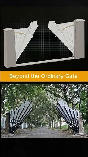 I built a Crazy Folding Lift Gate! 🤯 #DIY #Engineering #satisfying #HowTo #creative #shorts #viral