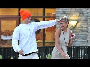 Justin Bieber And Hailey Baldwin Play-Fighting During Date Night At The Mall EXCLUSIVE