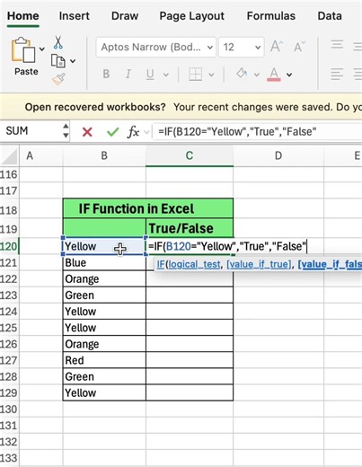 Excel IF Function Tutorial - Finally Understand It #excel #microsoftexcel #exceltips
