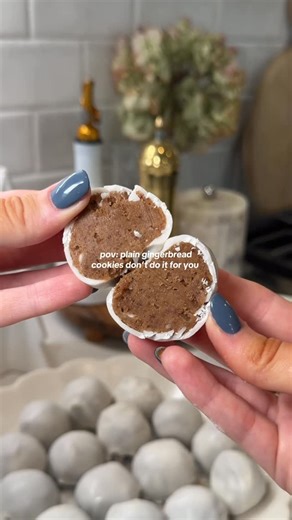 Alison | easy gingerbread cookie truffles ❣️🎄🤭 recipe below! *yields 18-20 truffles* INGREDIENTS: - 24 gingerbread cookies (I used two packs of... | Instagram