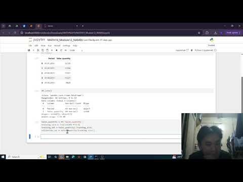 Using Jupyter notebook- rigorous Time Series Analysis to forecast sales volume.