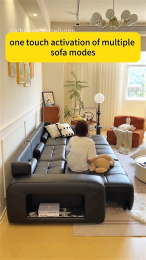 One-button switch, for sitting, lying & sleeping. #furniture#sofa #chair#table #sofaminimalis #sofas#royalfurniture #furniturefactory#furnituredesign #creative #creativity #interiordecor#interiordesign #decorideas #homedecor#style#art #decor | aleadhomefurnitures