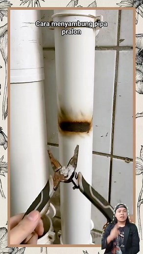 Cara menyambung pipa pralon #reels #info #unik | Mas Yoshi