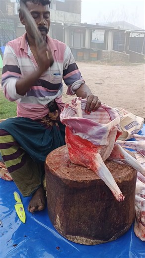 Goat Meat Cutting: Step-by-Step Process🐐🥩#GoatMeatCutting #MeatButchering #BeefCutMasterBD #GoatMeat