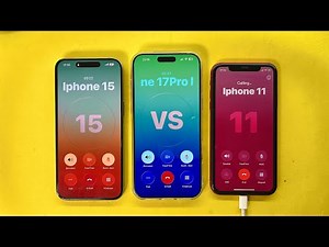 Woow Incoming Call iPhone 15PM vs iPhone 17PM vs iPhone 11Red