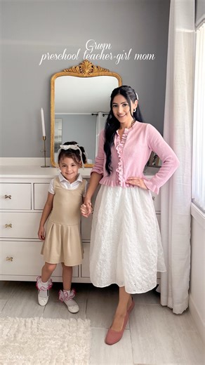 Maria Palafox on Instagram: "Ve sin miedo que Dios va contigo 💖 Loving our new routine! 🥹✨ . Shop our outfits on my liketoknowit + @foxxy.co🎀 . #fashionblogger #girlmom #pinkaesthetic #preschoolteacher #minivlog #prettyinpink #besties #mylittlelove #godisgood #fyp"