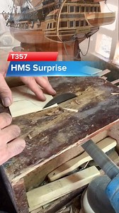 78K views · 1.4K reactions | T357 – HMS Surprise Medium Admiral Line, stern construction in progress. Carefully shaped and detailed to reflect the elegance and precision of this legendary naval vessel. ⚓ #HMSSurprise #ShipModel #ModelMaking #HandcraftedModel #WoodenShipModel #OMHUSA | Ship Model | Facebook