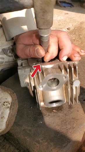 engine head oil-seal remove, leak check! #shorts #trending #reels