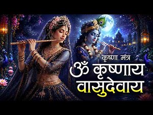 Krishna Mantra - कृष्णाय वाशुदेवाय | Om Krishnay Vasudevaya 108 Times | Bhakti Song | Krishna Bhajan