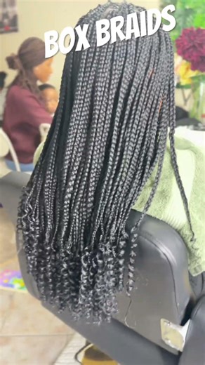 Medium size box braids #hair #hairstyles #boxbraids #haircare #braidmaids #newbraids
