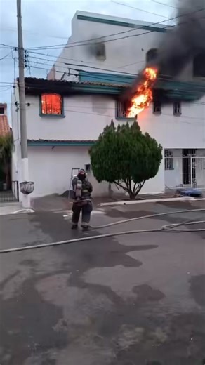 31K views · 382 reactions |   An exterior (transitional?) fire attack in Mexico!  Credit: Pitber Ogeuf on FB #fire #firedepartment #firefighter #firefighters #fireman #firemen #responding #firetruck #workingfire #TailboardLeadership | Tailboard Leadership | Facebook