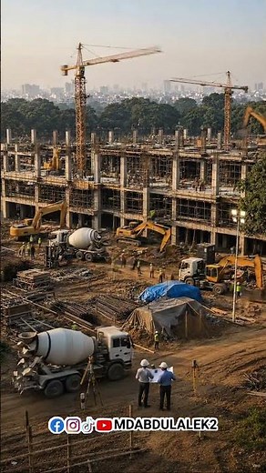 🏗️ From Empty Land to Modern Government Secretariat Complex | Cinematic Construction Timelapse | 8K