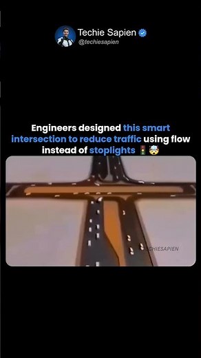 Engineers Designed An Intersection That Keeps Traffic Moving Without Stoplights 🤯