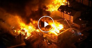 Fire engulfs New Jersey building