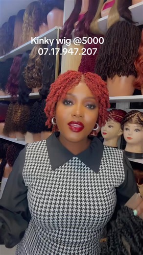 Stylish Short Kinky Wig Restock – Wear and Go