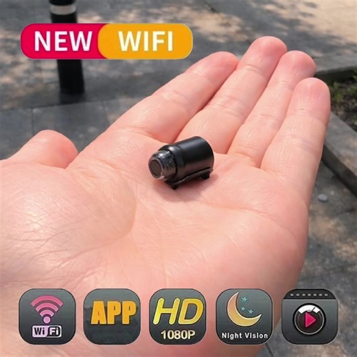 Compact 1080P HD Mini Camera with Night Vision