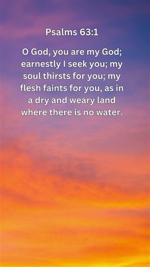 Jesus Saves | Psalms 63:1 Daily Bible Verse