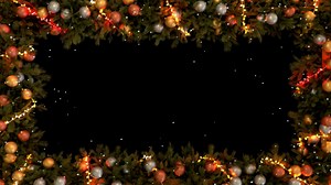 Download Christmas Wreath Frame is alpha motion footage for festival films and cinematic in celebrate scene. Also good background for scene and titles. for free