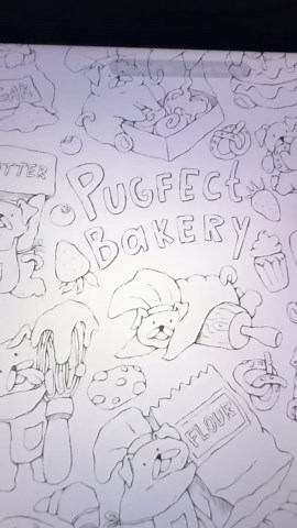 Funny Baker Pugs, Printable Coloring Page (JPEG, PNG) - Etsy Canada