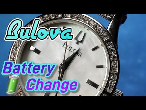 Bulova Watch Battery Change Video - Bulova 96L128