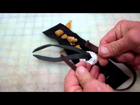 How to attach a leather and silver concho to leather