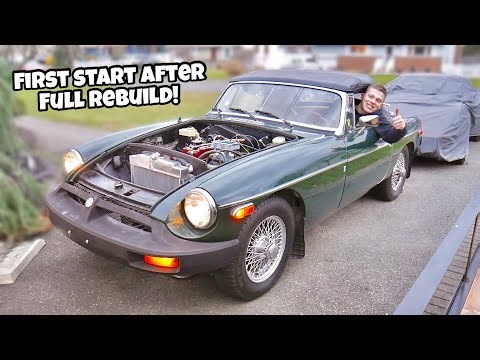 The MGB RUNS For the FIRST Time After FULLY Rebuilding it! It Sounds AMAZING!