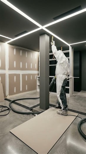 From Toxic Mold Basement to Luxury Underground Lounge 😱 Backlit Onyx Bar Reveal #shorts #ytshorts