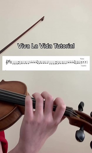 Viva La Vida Violin Tutorial