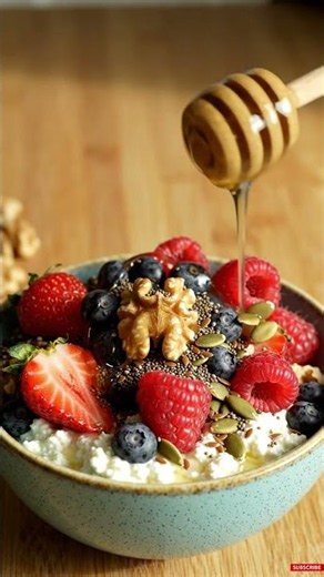Cottage Cheese Breakfast Bowl Quick High-Protein Healthy Breakfast🥣#healthybreakfast #quickbreakfast