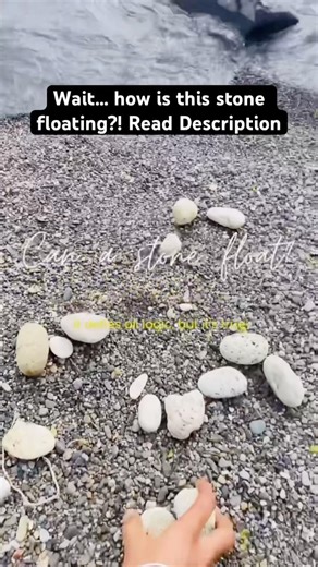 Wait… how is this stone floating?! Read caption