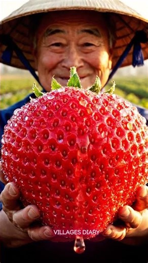 Giant Strawberry Harvest 🍓 | Sweet Moments in the Peaceful Countryside - Villages Diary