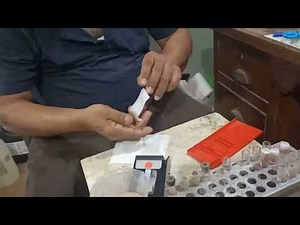 Hemoglobin electrophoresis procedure on cellulose acetate membrane