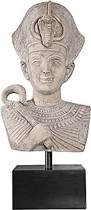 Design Toscano Egyptian Pharaoh Ramses Statue on Museum Mount, Ancient Ivory