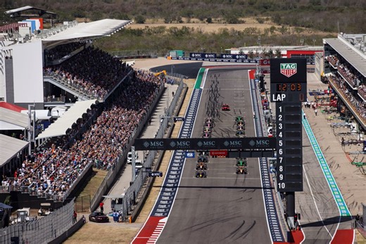 La grille de départ du Grand Prix des États-Unis 2025