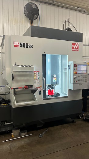 Look what just showed up. Our new @haas_automation UMC500ss 5 axis CNC machine. With this machine, it opens up a whole new world for parts manufacturing for us, which gets our customers more sweet products for your SXS’s and Snowmobiles | Bikeman Performance